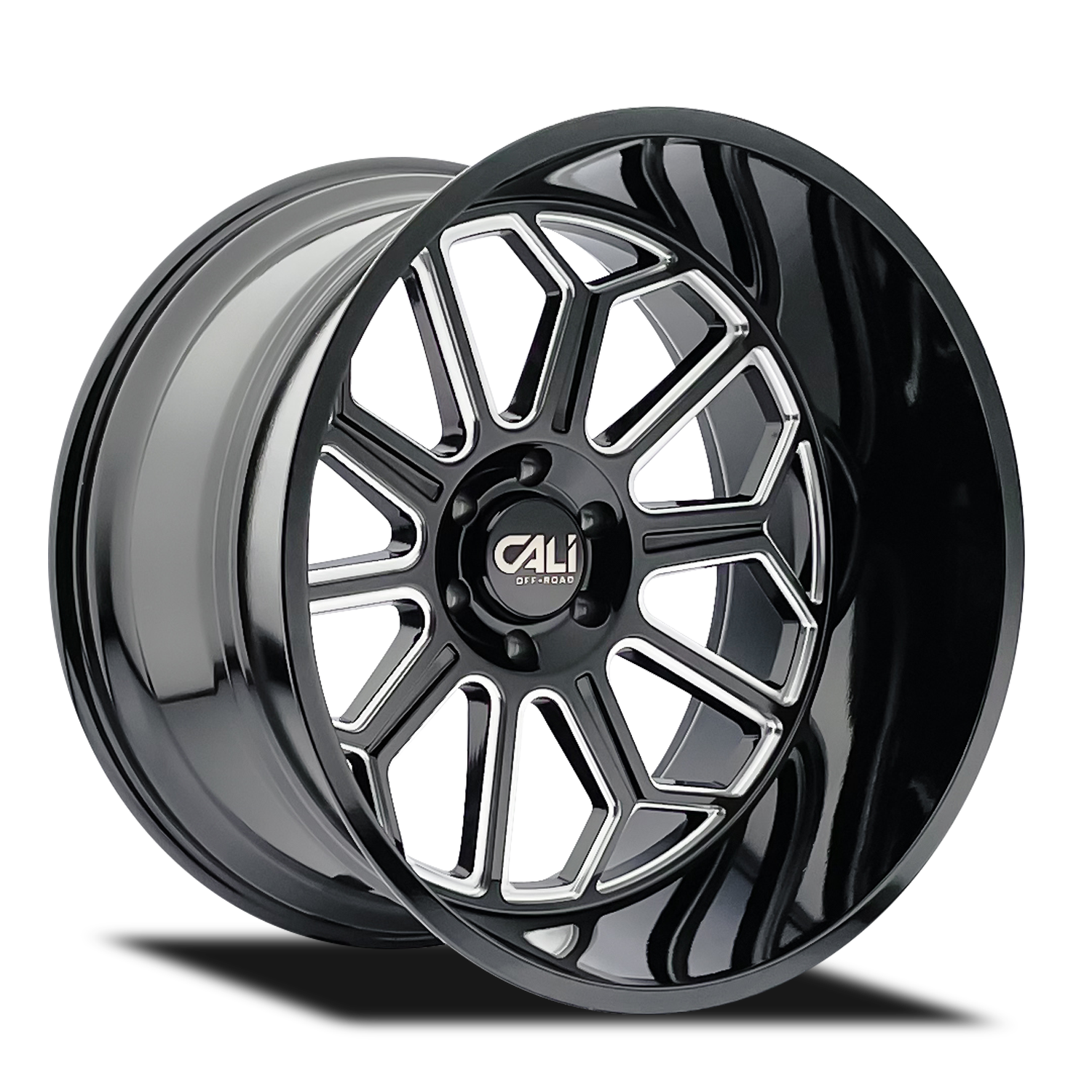 CALI OFF-ROAD AUBURN 9117 GLOSS BLACK MILLED 20X10 8-170 -25MM 125.2MM